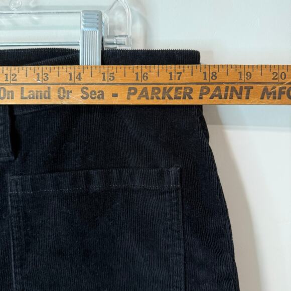 J.CREW Women's Sailor Slim Wide Pant Stretch Corduroy Ankle Black 32 High Rise - Picture 9 of 9